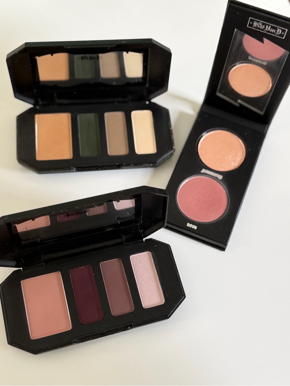 Kat Von D Eyeshadow quad and blush bundle